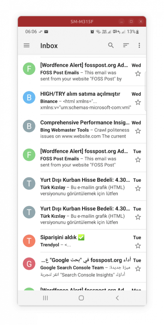 open source android email clients 25